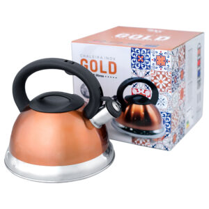 Chaleira Dourada Gold - 3 Litros